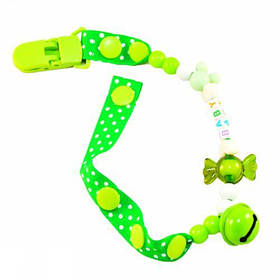 Кліпса для пустушки з дзвіночком, салатовий [tsi148523-TSI]