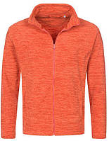 Флисовый свитер оранжевый меланж ST5060