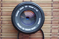 Объектив Canon Fd 50mm 1.8 + фильтр hoya skylight 1B