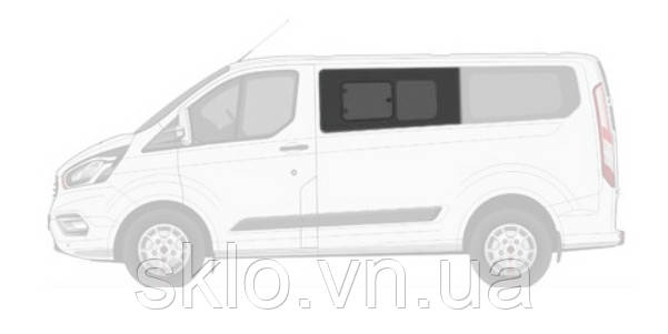 Бокове скло Ford Transit Custom (2012-) Переднє салонне Ліве роздвижний блок на