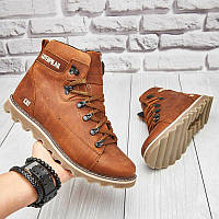 Черевики шкіряні зимові CAT Rider Nubuck руді