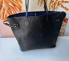 Жіноча сумка Louis Vuitton monogramm Луї Віттон монограм чорна, шопер, шоппер, shopper брендова сумка