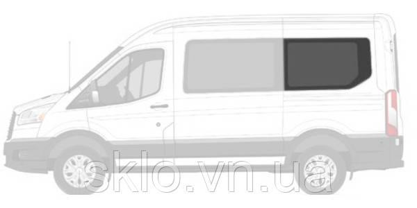 Боковое стекло Ford Transit (T-17) (2014-) Заднее салонное Левое на Короткую базу (Форд Транзит) - фото 1 - id-p1499069996