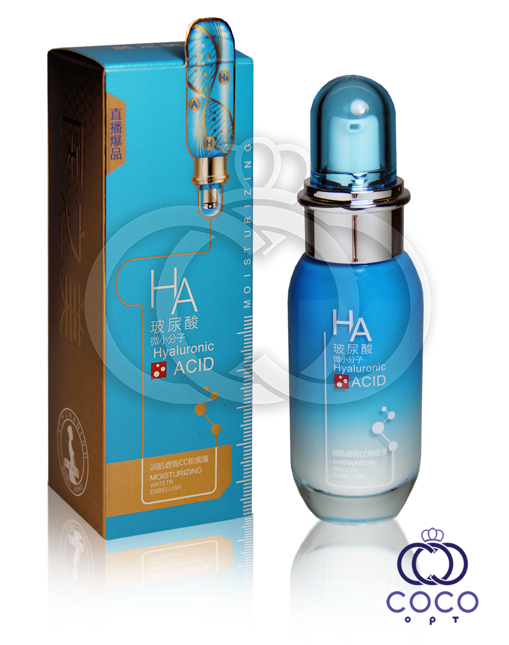 Основа під макіяж із гіалуроновою кислотою HA Hyaluronic Acid Moisturizing Water Embellish, фото 1
