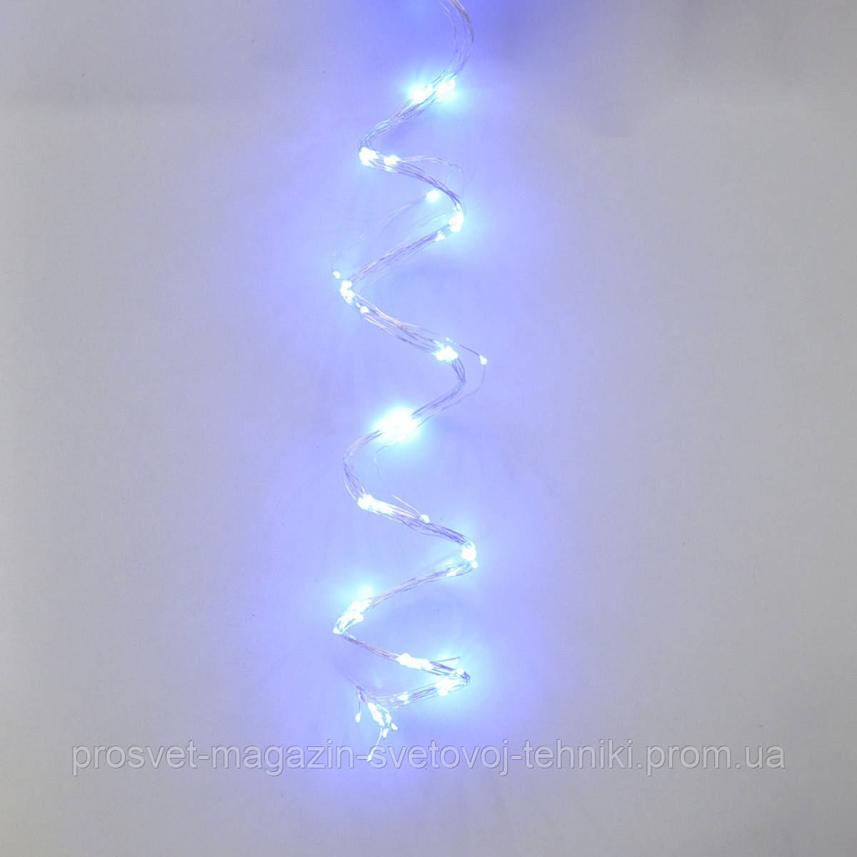 Гірлянда-роса (Copper Wire) 200B-2 внутрішня, пров.:прозорий, 2м (Синій) Кінський хвіст