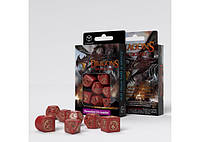 Настольная игра Q-Workshop Набор кубиков Dragons Modern Dice Set Ruby (7 шт.) (RDRA08)