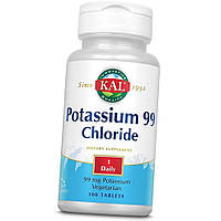 Калий KAL Potassium 99 Chloride 100 tab
