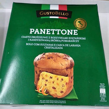 Панетоне "Gustobello panettone" 1 кг. Італія