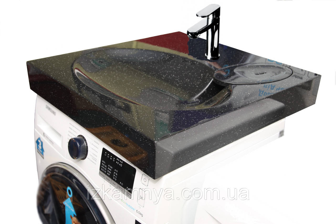 Раковина умивальник на пральну машину Paab 60x60 чорний