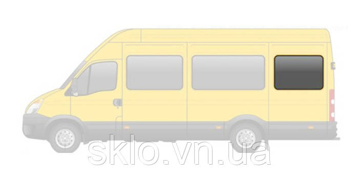 Бокове скло Iveco Daily S-2000 (99-15) Заднє салонне Ліве Праве на Довгу базу