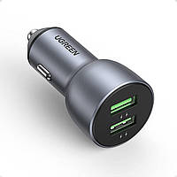 Автомобильное зарядное устройство для телефона UGREEN CD213 36W 2xUSB QC 3.0 3A Car Charger Dark Blue (CD213)