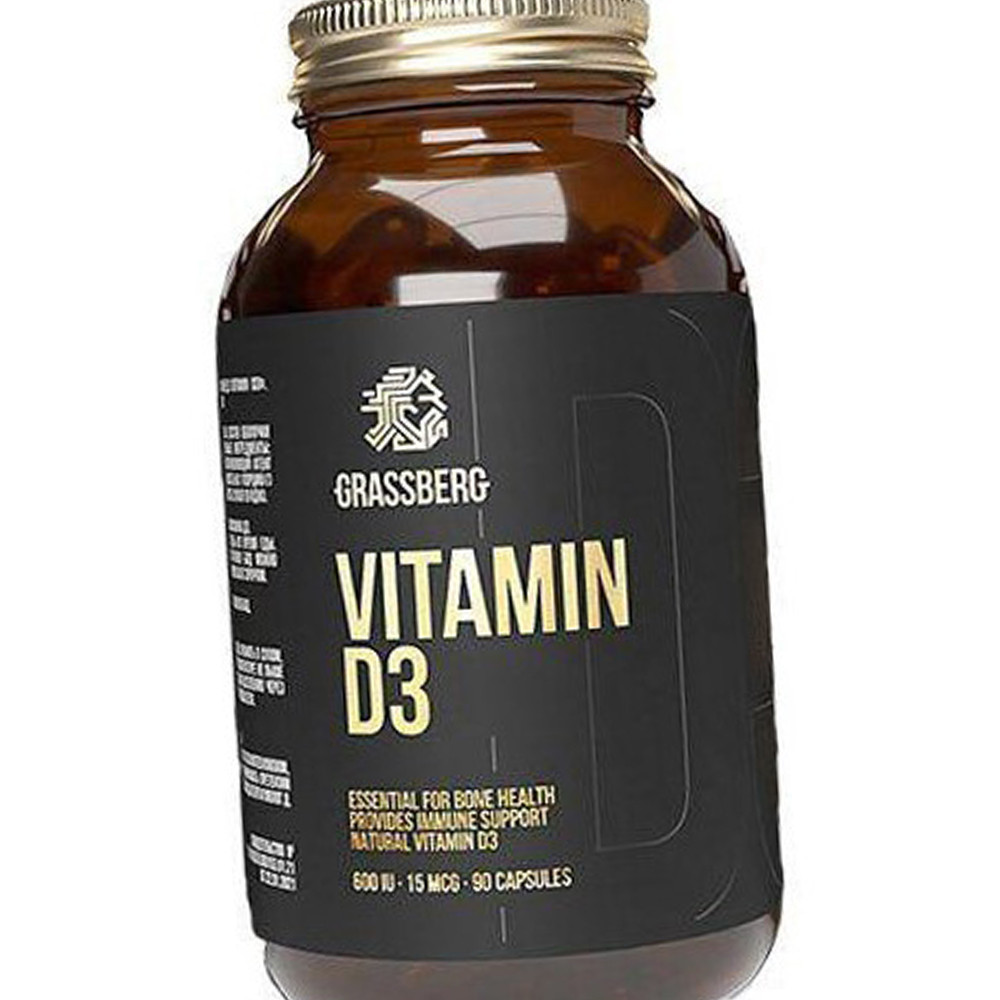 Вітамін Д3 Grassberg D3 600 IU 15 mcg 90 капсул