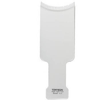 Гребінець лопатка гребінець для вибілювання T&G K-20 Білий (для моделювання, лопатка для стриження, для волосся)