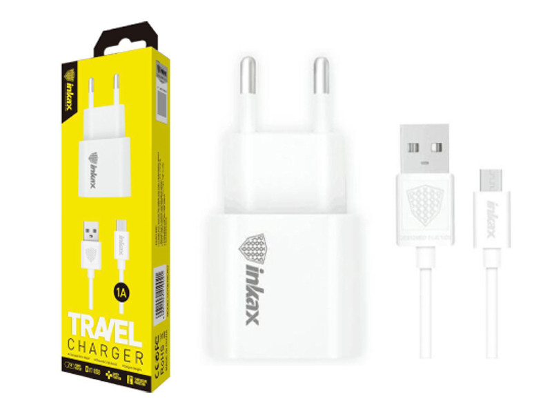Зарядний пристрій 220В з кабелем USB - micro USB Inkax CD-08-M (уп. 20шт) 200шт 8035
