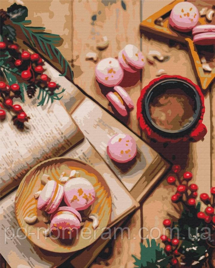 Акційна Картина за номерами BrushMe Десерт на Різдво (BS51362) 40 х 50 см, фото 1
