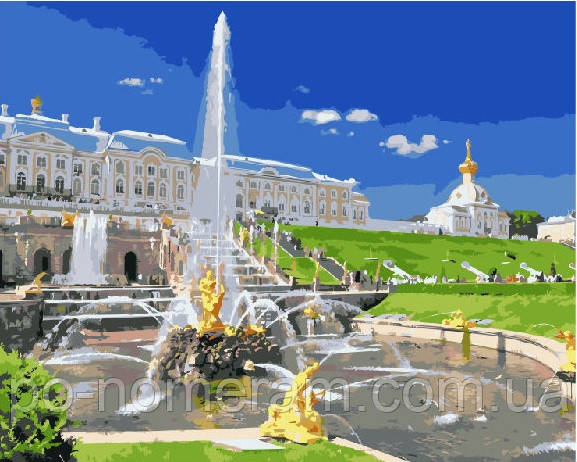 Раскраска по номерам Петергоф (BRM7973) 40 х 50 см купить Киев на Po ...