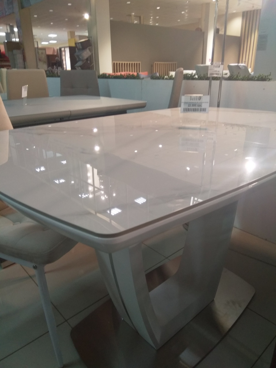 Розсувний стіл Арізона біла кераміка 120/160 Arizona T7066 White Gloss Ceramic HY03