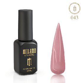 Каучукова основа база для гель-лаку нігтів Кольорова Milano 12 мл No 43
