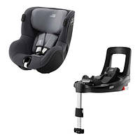 Автокресло BRITAX-ROMER DUALFIX iSENSE Midnight Grey с платформой FLEX BASE