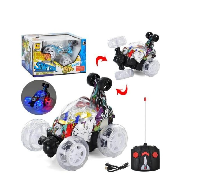 Радіокерована трюкова машина перевертиш з світяться колесами 666-32A, фото 1