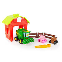 Игровой набор-конструктор John Deere Kids Собери трактор с загоном (GOLD_47210)