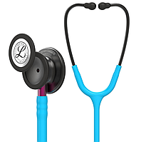 Стетоскоп Littmann Classic III, бирюзовый с головкой дымчатого цвета на розовой ножке, мод. 5872