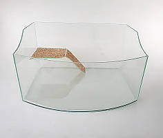 Овальний акваріум для черепах 400х300х250 мм, 24 л