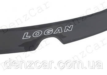 Дефлектор капота Renault Logan II 2013\Мухобойка Рено Логан 2, фото 3
