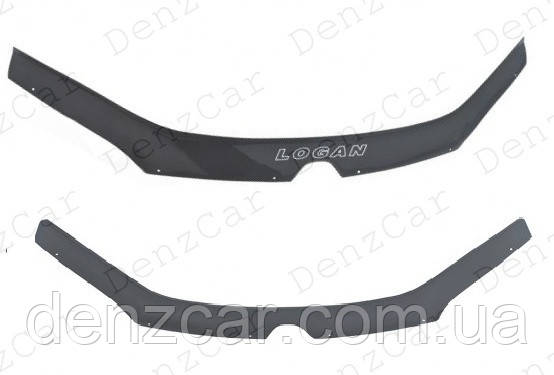 Купить Дефлектор капота Renault Logan II 2013\Мухобойка Рено Логан 2 ...