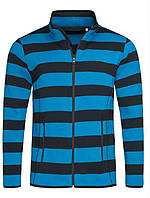 ST5090 Флисовая куртка черно-голубая полоска