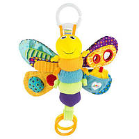 Мягкая игрушка-подвеска Lamaze Бабочка с прорезывателем и пищалкой (GOLD_L27024)