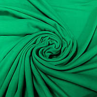 Трикотаж интерлок пенье, однотонный зеленый (Турция шир. 1,8 м) (T-0010)