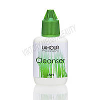 Знежирювач для нарощування та ламінування вій TM "LAMOUR" (Cleanser), 15 мл