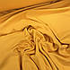 Трикотаж інтерлок пеньє, однотонний темно-жовтий (Туреччина шир. 1,8 м) (T-0015), фото 3