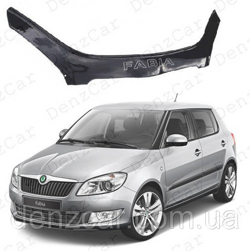 Дефлектор капота Skoda Fabia II 2007-2010\Мухобойка Шкода Фабия 2, цена ...