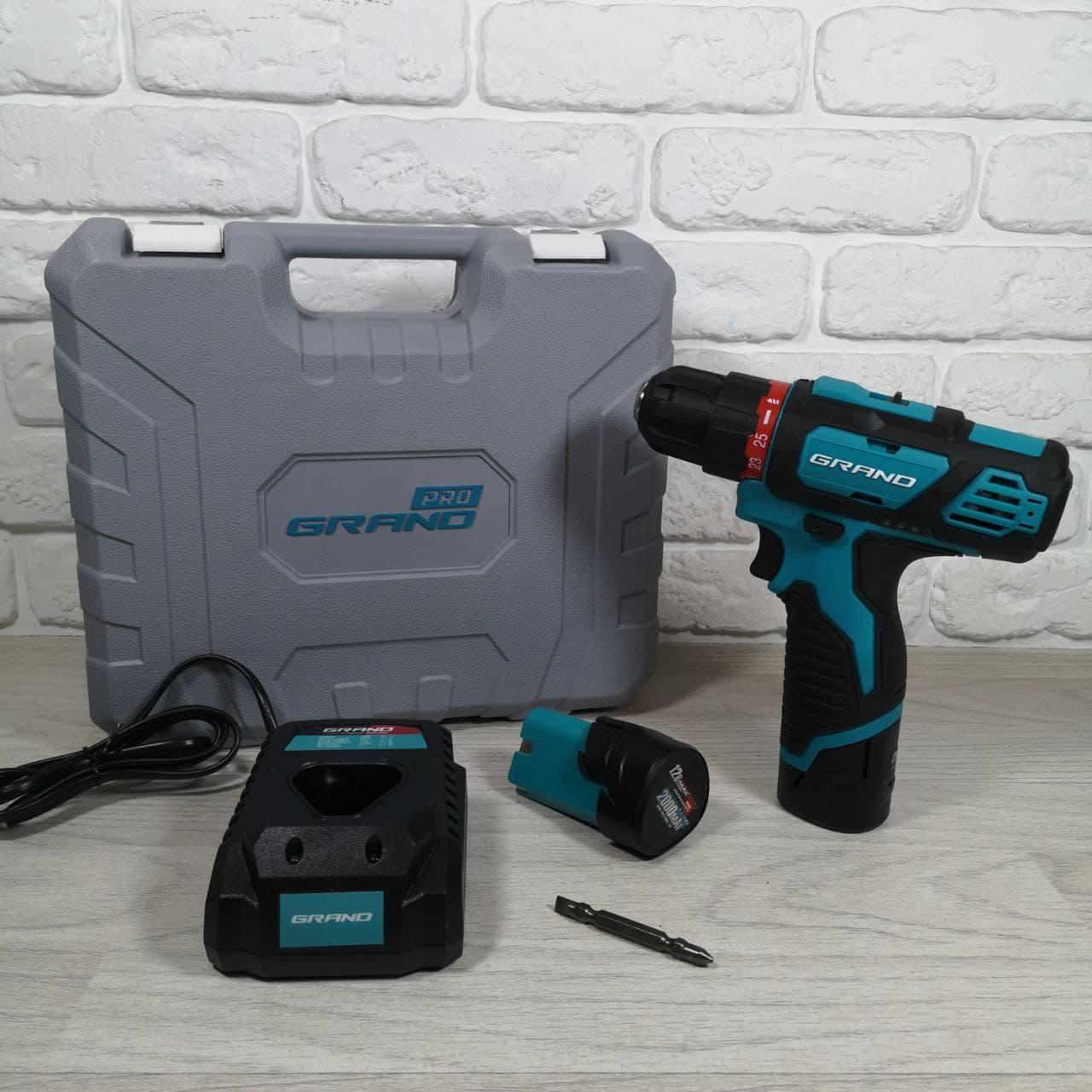 ⭐⭐⭐⭐⭐ Шурупокрут акумуляторний Grand ДА-12М PRO Li-Ion®