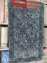 Набір бавовняних килимків для ванної кімнати Zerya 60*100 + 50*60 графіт