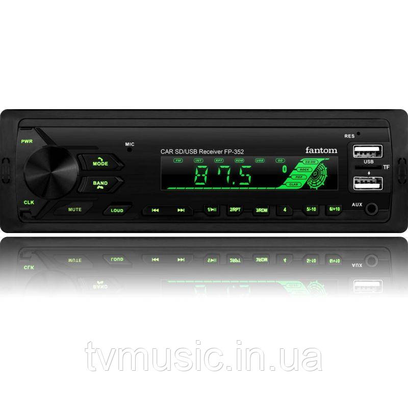 Автомагнітола Fantom FP-352 Black/Multicolor