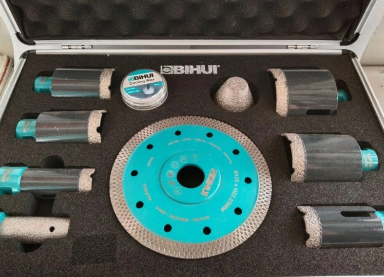 Набір з 10 предметів для сухого свердління TURBO TILE BIHUI, фото 1