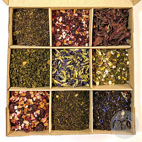 Подарунковий набір чаїв  бокс китайського чаю Tea box 800 г