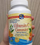 Вітамін С для дітей Nordic Naturals Vitamin C Gummies 250 mg 120 жувальних мармеладок, фото 7