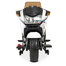 Дитячий електромотоцикл (2 мотори по 45W, MP3, TF, USB) Bambi M 4272EL-1 Білий, фото 5