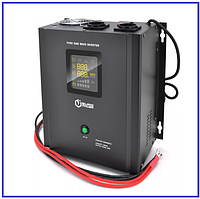 ДБЖ з правильною синусоїдою Europower PSW-EP1000WM12 1000VA (700Вт) LCD 10/20А 12В AGM,GEL