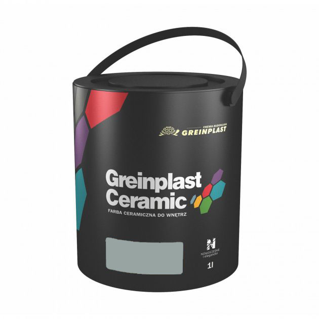Керамічна фарба інтер'єрна Greinplast Elegance Ceramic FWC54 мега сірий 1,0 л.