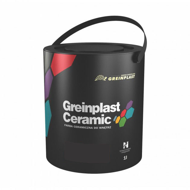 Керамічна фарба інтер'єрна Greinplast Elegance Ceramic FWC55 карбон 1,0 л.