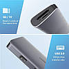 Багатопортовий адаптер концентратор UGREEN USB з USB 3.0 HDMI, VGA, RJ45 Gigabit, TF/SD, PD 9-в-1 Grey (CM179), фото 7