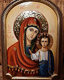 Ікона писана Казанська Матір Божа  36*26 см, фото 3