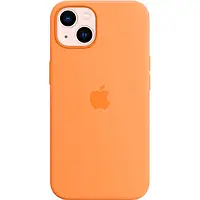 Чехол Silicone Case MagSafe with Animation iPhone 13 с Анимацией (Marigold) Оранжевый