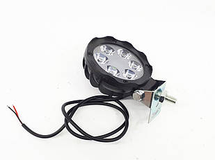 Фара 6 LED квадроцикла ATV світлодіодна вологозахисна металева 75 мм із кріпленням 12v