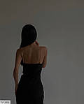 Чорне плаття софт з ланцюжками-бретельками, 42-44, 44-46, фото 2